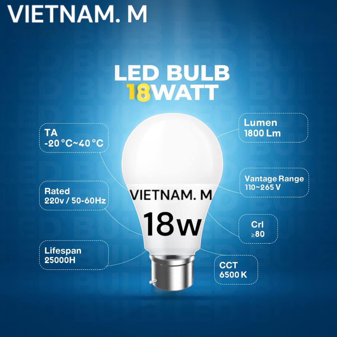 لمبة 18 وات مسمار