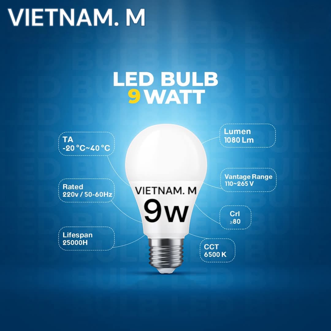 لمبات فيتنام إم 9 وات قلوظ
